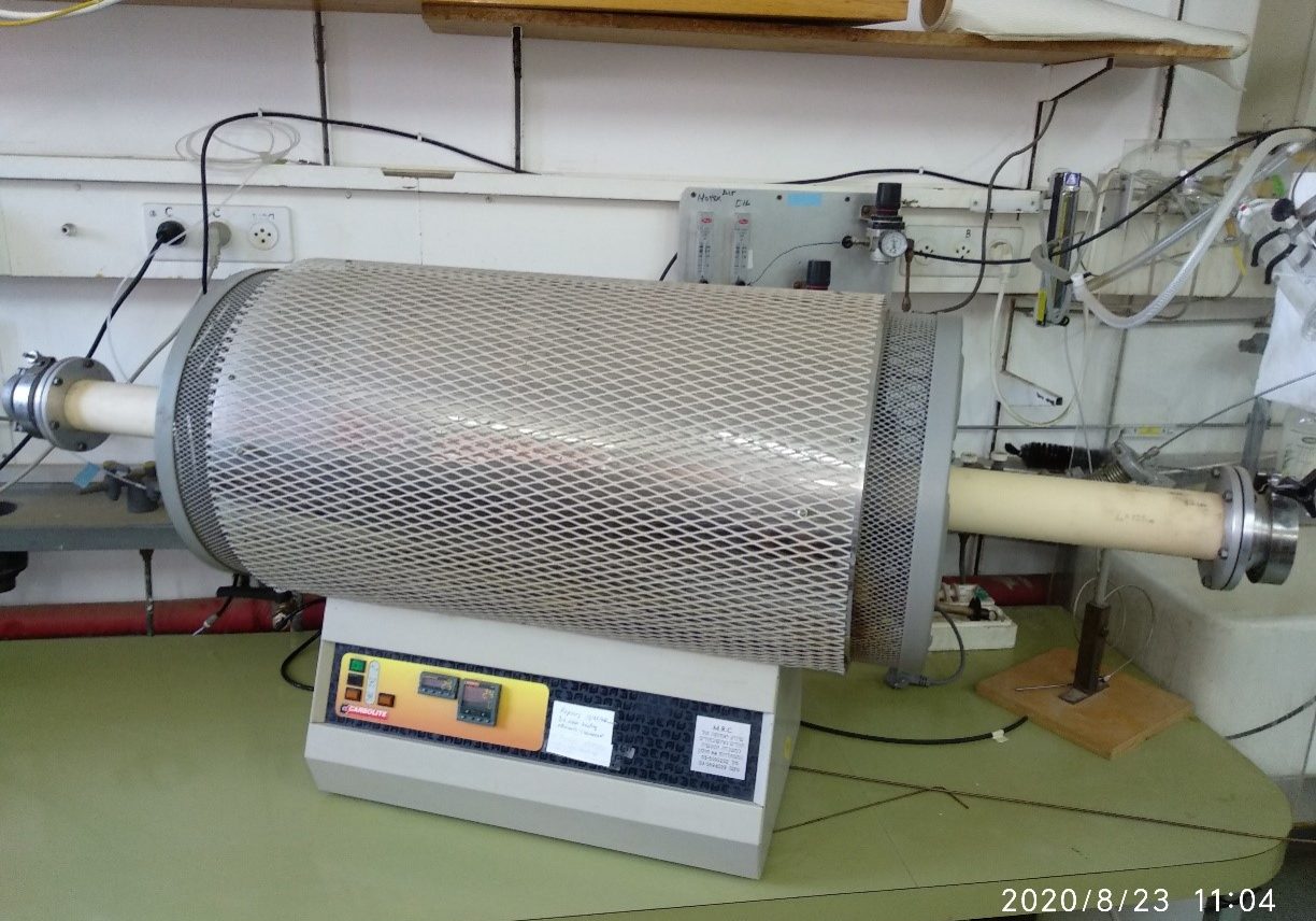 A furnace combined with gas system A furnace combined with gas system